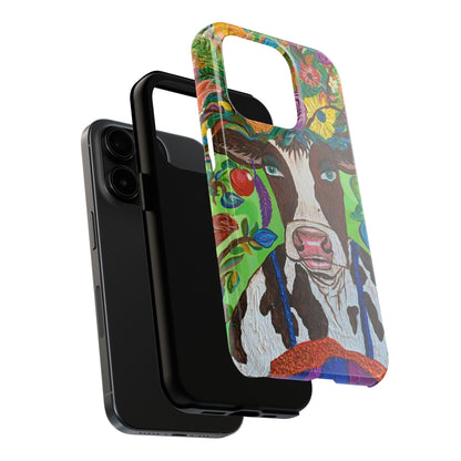 Phone Case - A Cow From La Marsella Art by Fernando Sanchez Carriel- Art Phone Case