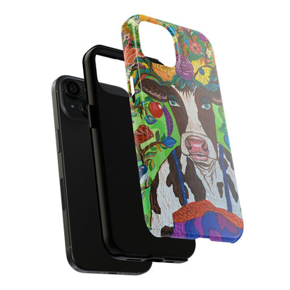 Phone Case - A Cow From La Marsella Art by Fernando Sanchez Carriel- Art Phone Case