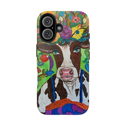 Phone Case - A Cow From La Marsella Art by Fernando Sanchez Carriel- Art Phone Case