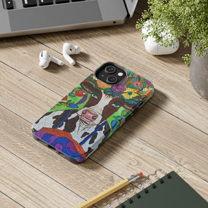 Phone Case - A Cow From La Marsella Art by Fernando Sanchez Carriel- Art Phone Case