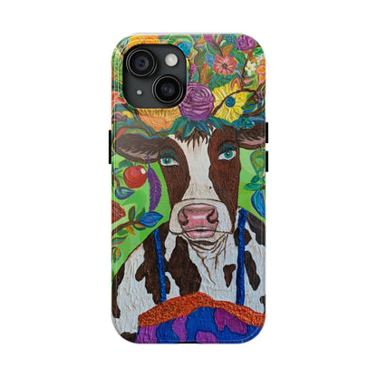 Phone Case - A Cow From La Marsella Art by Fernando Sanchez Carriel- Art Phone Case